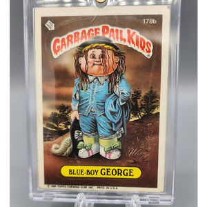 Garbage Pail Kids - Blue-Boy George Sticker from 1986 - 178b
